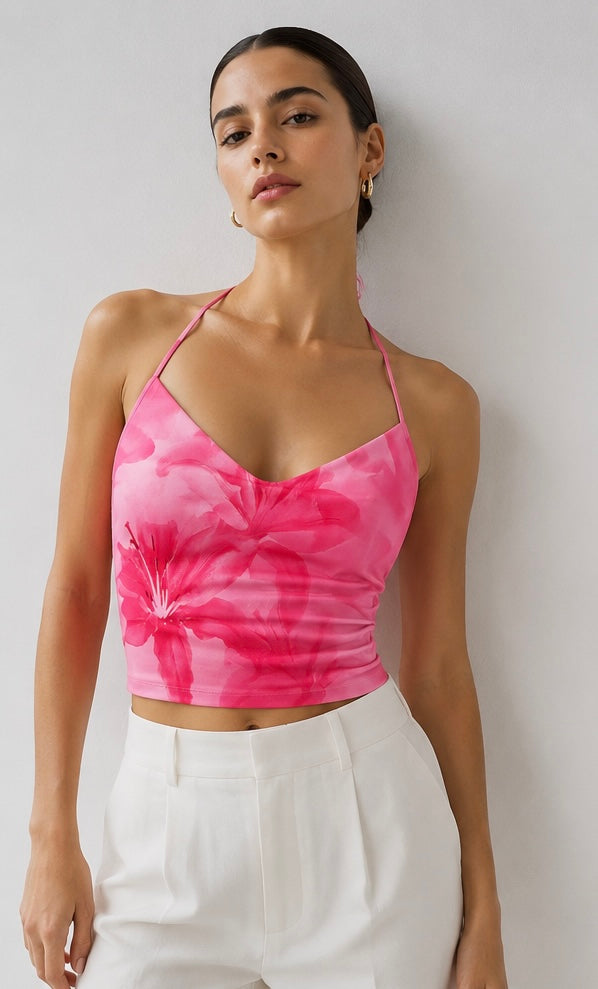 Top Lirio Rosa