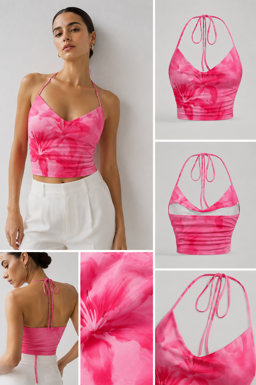 Top Lirio Rosa