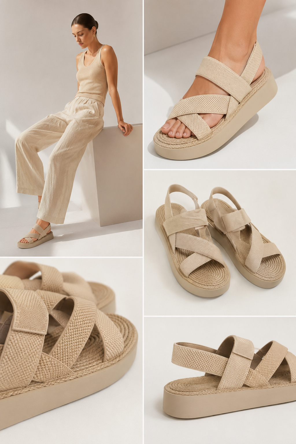 Sandalias Nora Beige