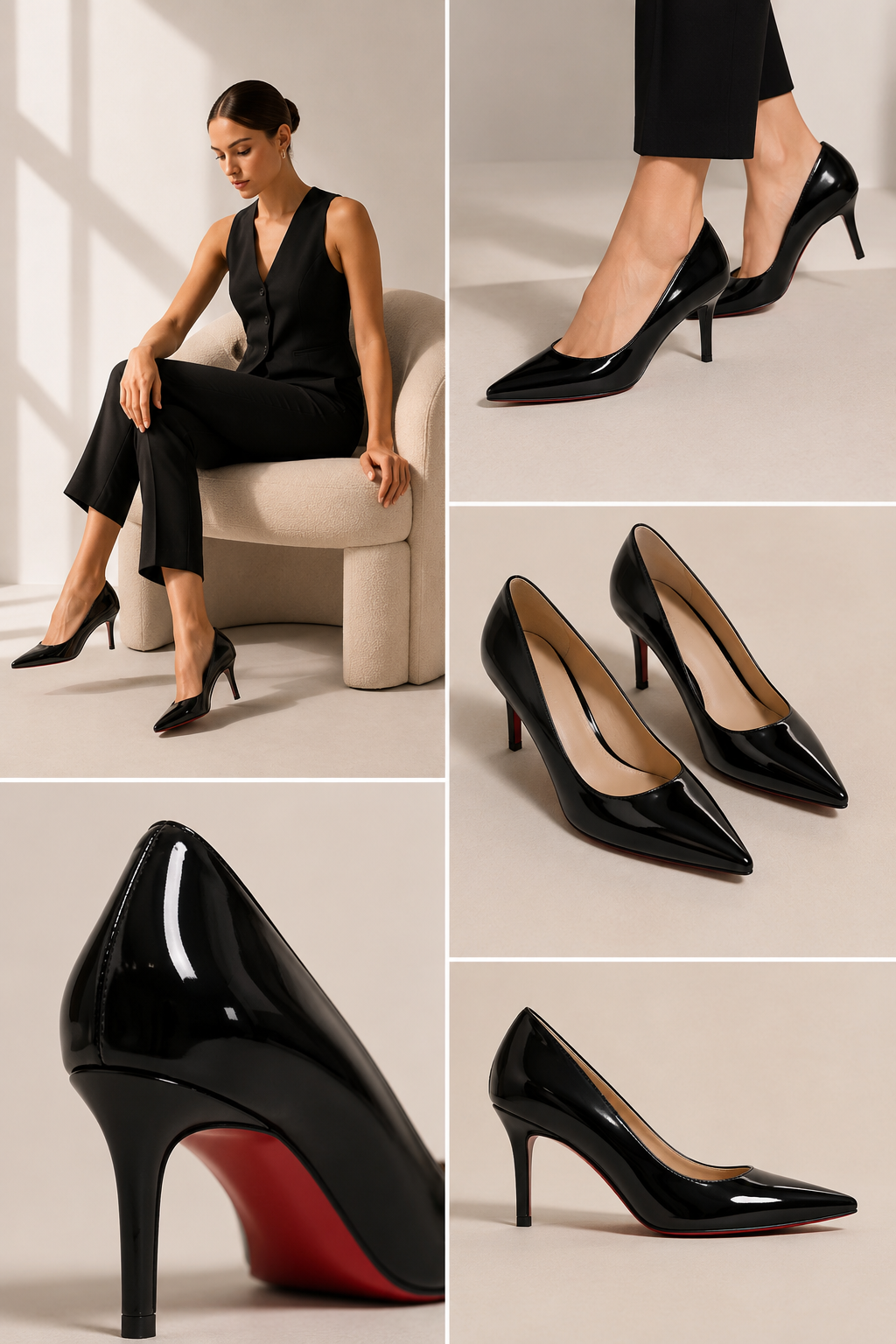 Tacones Monaco-Suela Roja